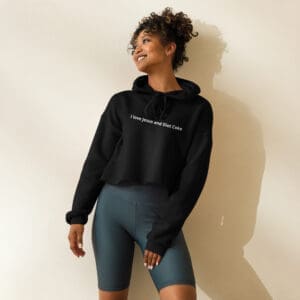 I Love Jesus and Diet Coke -Crop Hoodie